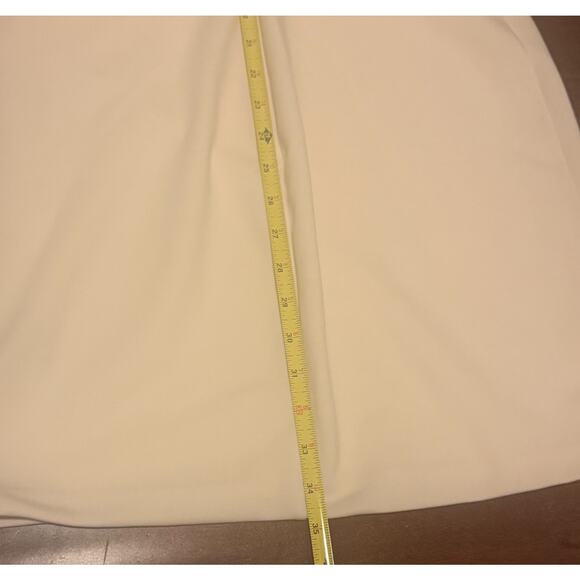 Express Women’s Size 10 Bodycon Dress White with Black Mesh Panels — Sleeveless - Picture 5 of 8